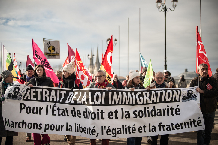 Baionan igande honetan egindako manifestazioa.