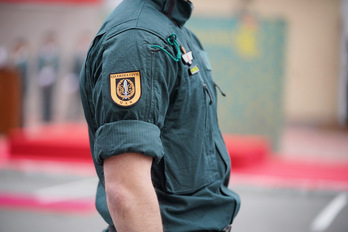 Imagen de archivo de un guardia civil destinado en Araba. 