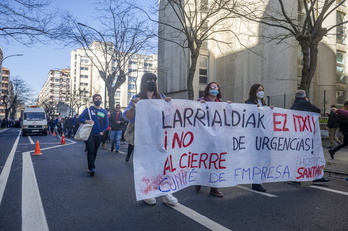 Imagen de archivo de una protesta contra el cierre de las Urgencias del Hospital de Santiago.