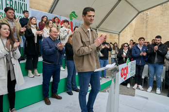 Joseba Diez, joan den apirilean Guardian egin zuten EGI Egunean.