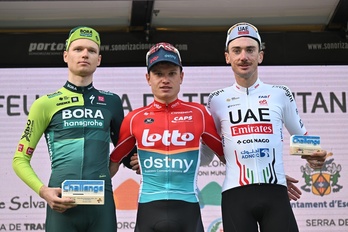 Vlasov, Van Eetvelt y McNulty en el podio del Trofeo Serra de Tramuntana. 