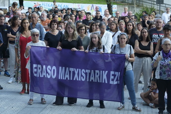 Concentración contra la violencia machista, en imagen de archivo.