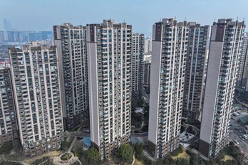 Complejo de viviendas desarrollado por Evergrande en la ciudad china de Nanjing.