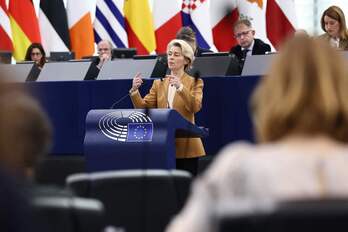 Ursula von der Leyen ha anunciado el abandono del plan para reducir los pesticidas en el pleno del Parlamento Europeo, hoy en Estrasburgo.