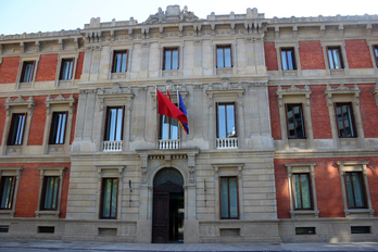 La sede del Parlamento navarro, en el Paseo Sarasate.