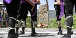 Imagen del homenaje celebrado en Igari en 2022.
