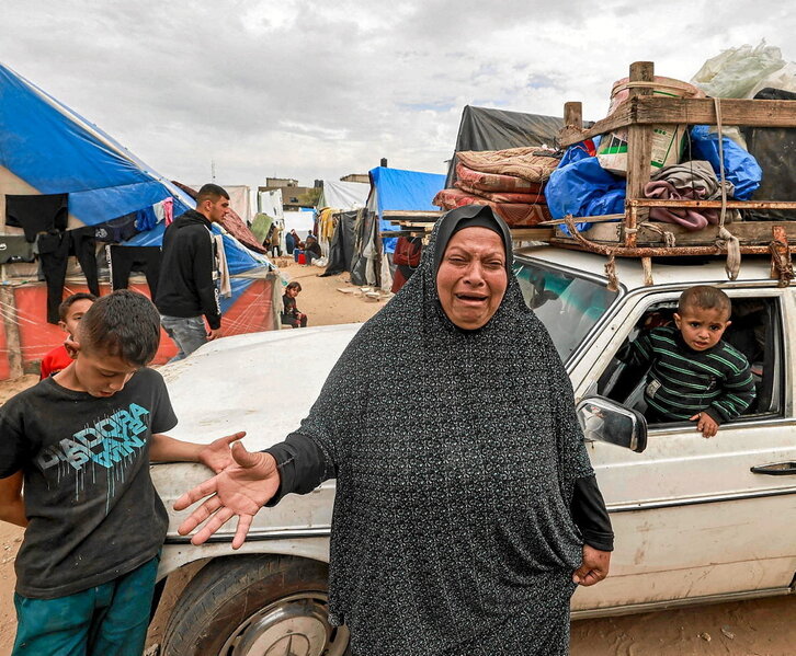 Algunas familias han comenzado a marcharse de Rafah sin saber a dónde ir.