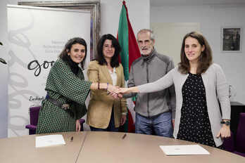 El Instituto Gogora y la Asociación de Víctimas del 3 de Marzo firman un convenio de colaboración.