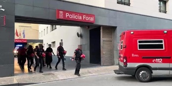 El acusado se entregó en la comisaría de la Policía Foral de Tafalla.