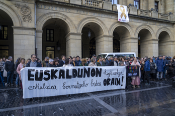 ELAk eta LABek Donostian egindako elkarretaratzea.