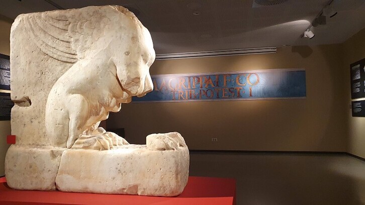Bilboko Arkeologia museoan ikusgai dagoen ‘Esfingea’.