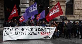 Movilización en el sector de Intervención Social de Bizkaia.