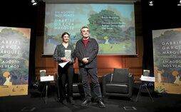 Imagen de la presentación de la novela póstuma de García Márquez en Madrid.
