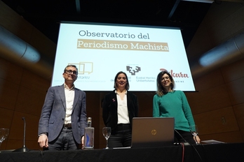 Participantes en la presentación del Observatorio del Periodismo Machista.