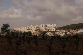 El asentamiento israelí de Efrata, en la Cisjordania ocupada.