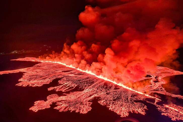 Islandia vuelve a ser escenario de una erupción volcánica.