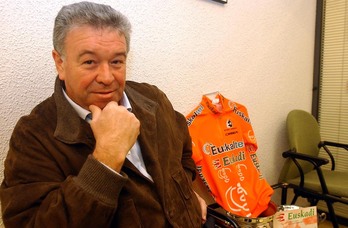 Miguel Mariadaga, en una imagen de archivo, cuando era responsable del equipo Euskaltel-Euskad.
