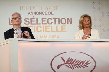 Los representantes del fetival de Cannes Thierry Fremaux y Iris Knobloch.