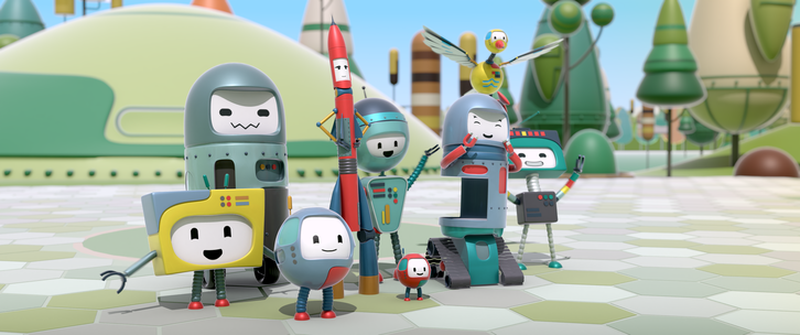 Una secuencia del filme animado ‘Robotia’.