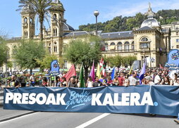 Manifestación de la iniciativa Kalera Kalera en 2018 en Donostia.