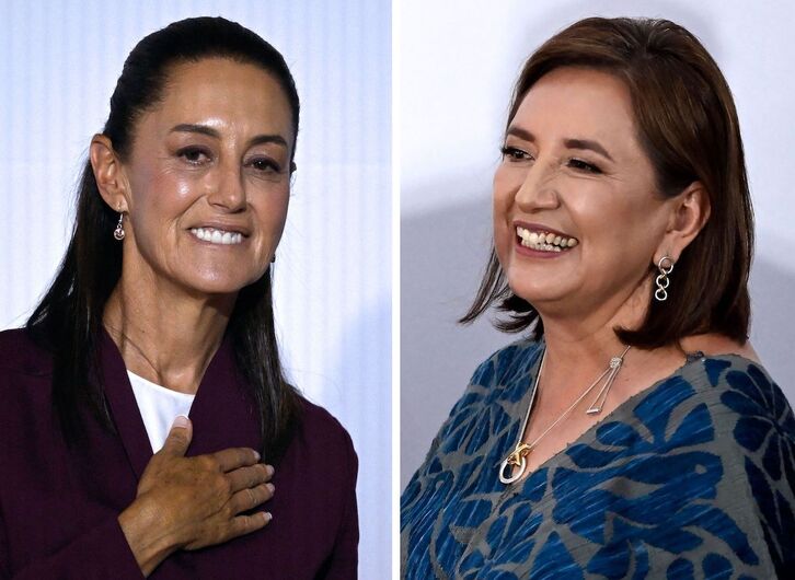 Sheinbaum y Gálvez, dos mujeres muy diferentes en pugna por la Presidencia de México.