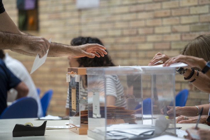 Votos en unos comicios anteriores. 