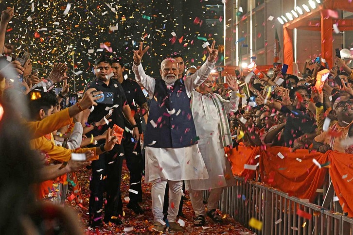 Narendra Modi considera su victoria una «hazaña histórica». 
