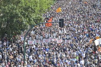 El 16 de junio de 2018 Iruñea acogió una inmensa manifestación por los jóvenes de Altsasu.