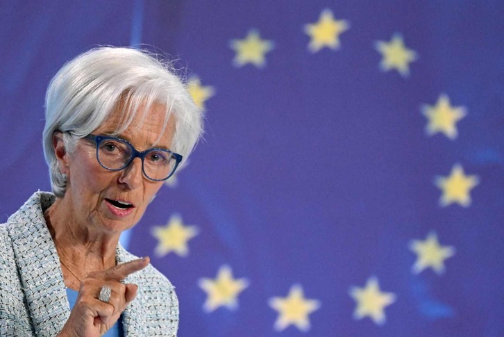 Europako Banku Zentraleko presidentea, Christine Lagarde. 