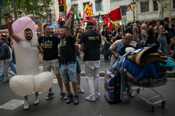 La manifestación ha denunciado el modelo turístico y económico de Barcelona.