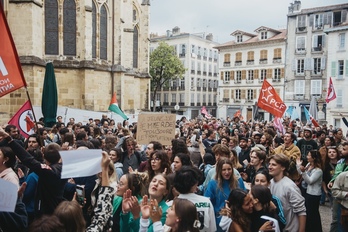 Le 10 juin, plus de 1 000 manifestants s'étaient réunis contre le RN à Bayonne.