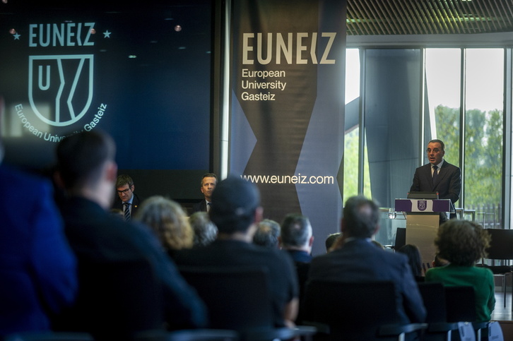 Imagen de archivo de la apertura del curso 2022-2023 en Euneiz.