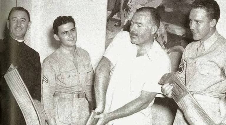 ‘Hemingway & Euskal Herria’ erakusketako irudi bat.