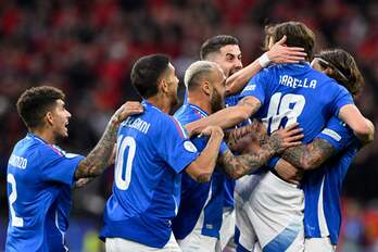 Barella ha marcado el gol del triunfo de Italia.