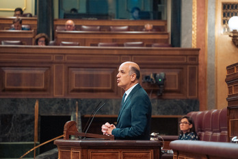 Alberto Catalán en una intervención previa en el Congreso de los Diputados, en Madrid. 