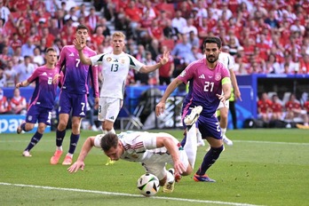 Gündogan, momento en el que roba el balón para dar la asistencia del 1-0; luego ha marcado el 2-0.