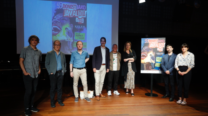 Presentación de la edición 59ª de Jazzaldia en Donostia.