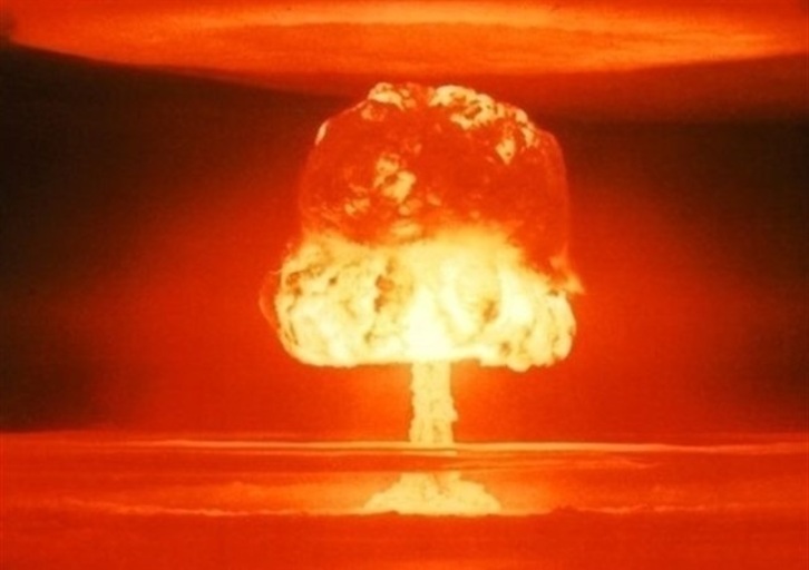 Imagen de archivo del característico hongo causado por una explosión nuclear.