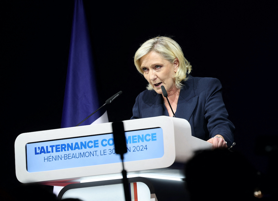 Le Pen no afloja su mensaje, quiere más el próximo domingo.