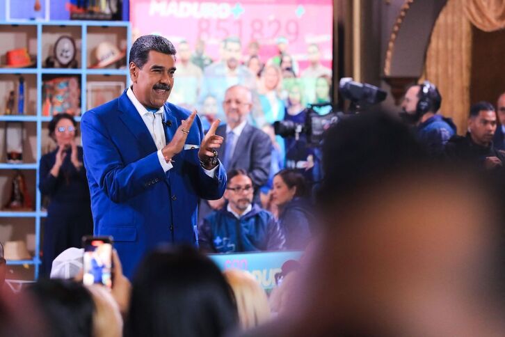   Nicolás Maduro, durante su programa de televisión en el que realizó el anuncio.
