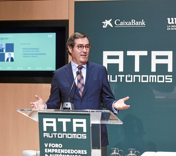 Antonio Garamendi, presidente de la patronal CEOE.