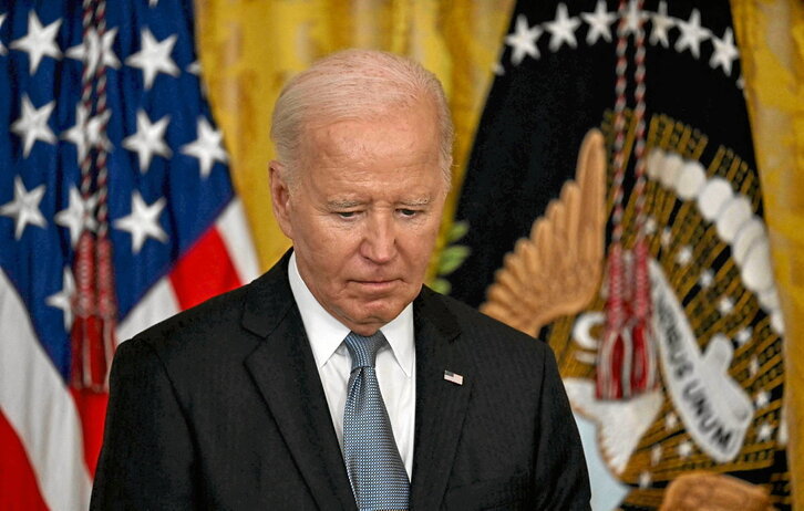 El presidente de EEUU, Joe Biden, durante un acto en la Casa Blanca.