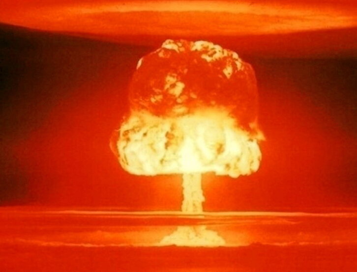 Imagen de archivo del característico hongo causado por una explosión nuclear.