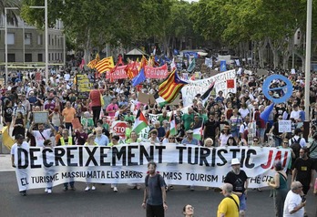 Manifestación celebrada este sábado en Barcelona.