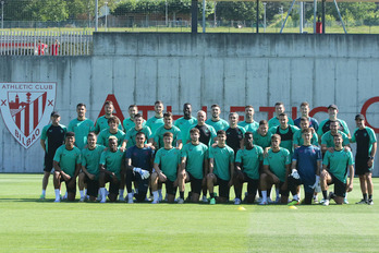 El Athletic ha realizado esta mañana el primer entrenamiento en Lezama con todo el grupo.