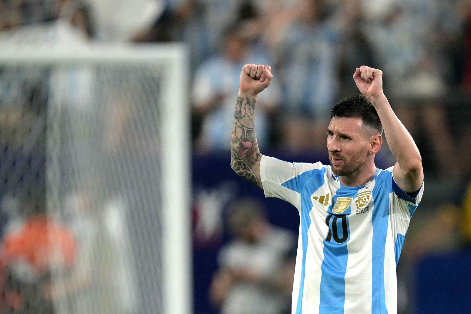 Messi marcó uno de los goles en las semifinales ante Canadá. (Juan MAMBROMATA / AFP)