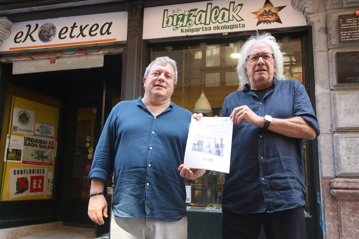 Antolín y Martín, este jueves en Ekoetxea.