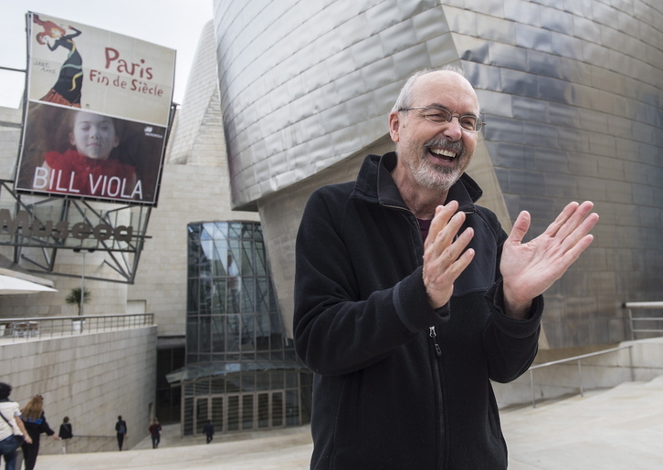 Bill Viola, en 2017, en el museo Guggenheim.