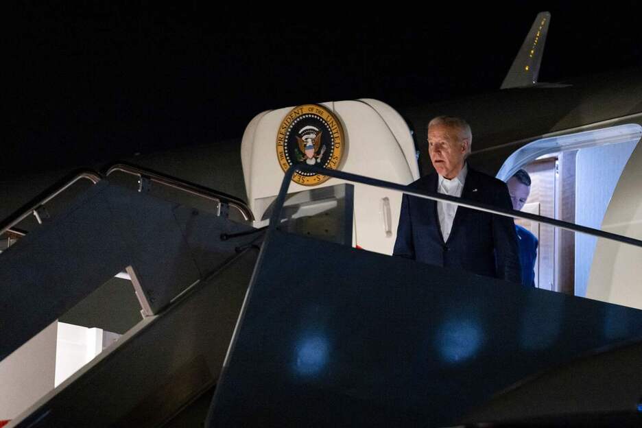 El presidente Biden regresó a Washington tras conocer la noticia.