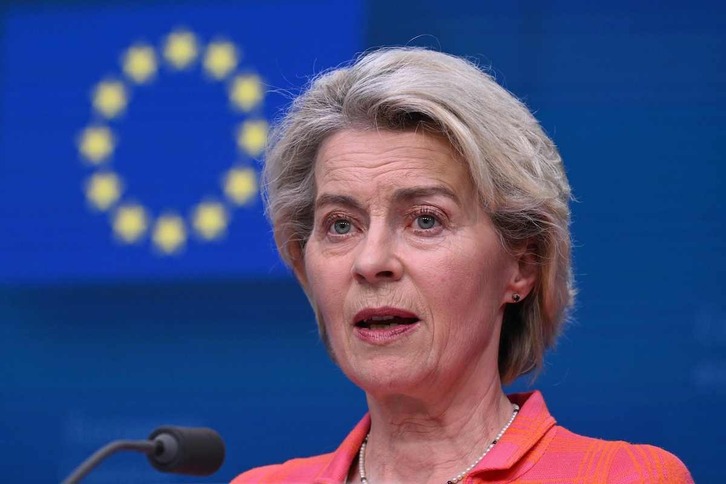 Ursula Von de Leyen, presidenta de la Comisión Europea y candidata a la reelección.